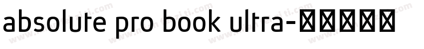 absolute pro book ultra字体转换